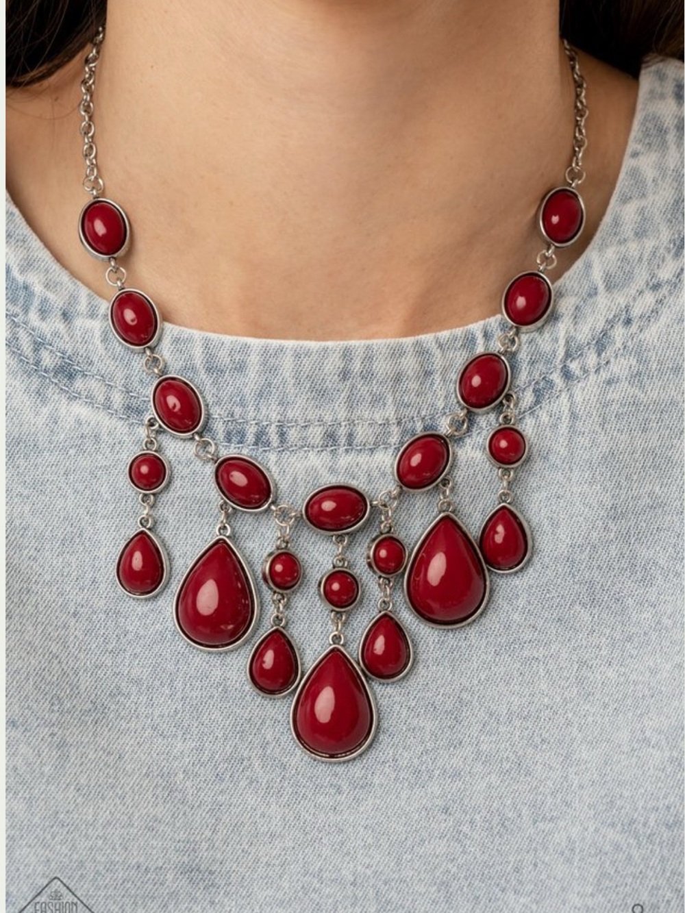 Mediterranean Mystery Red Necklace